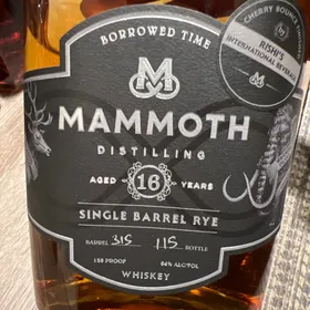 Mammoth 16 Year Single Barrel Rye  Cherry Bounce Finish