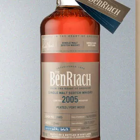 BenRiach 2005 12 Year Peated Port Wood Finish Single Cask #2683