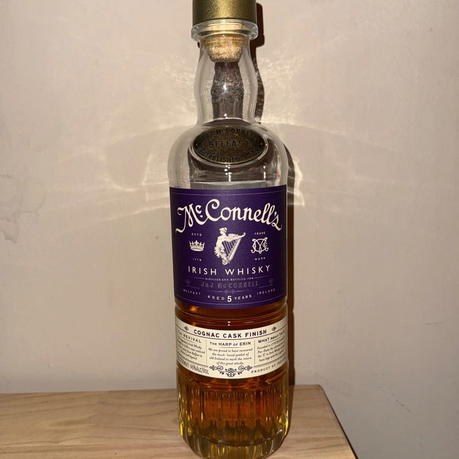 McConnell's Irish Whiskey Cognac Cask Finish 5 Year