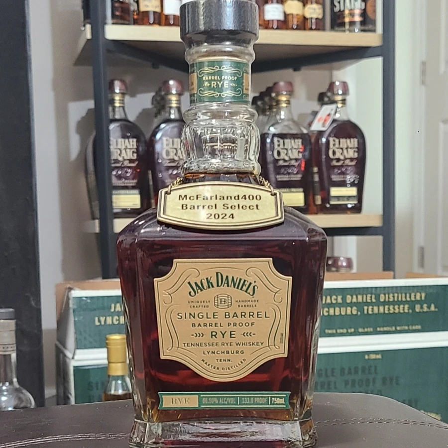 Jack Daniel's Single Barrel Barrel Proof Rye (McFarland400 Barrel Select 2024)