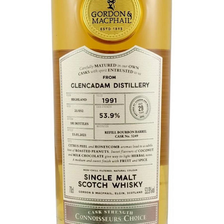 Gordon & Macphail Connoisseurs Choice Glencadam 1991 Cask Strength