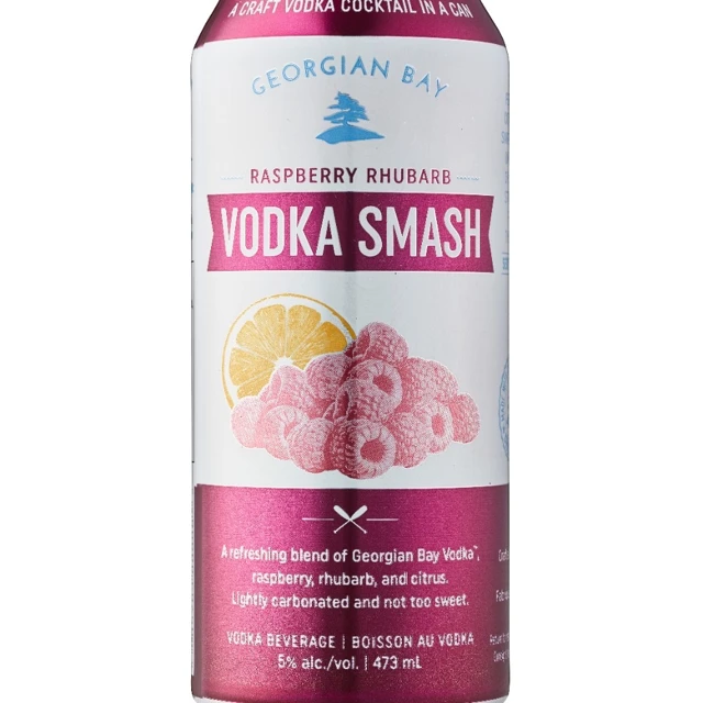 Georgian Bay Raspberry Rhubarb Vodka Smash