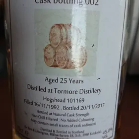 Bak & Libergren, 1992, Tormore Destillery, 25 years