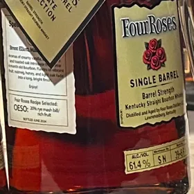 Four Roses Single Barrel Barrel Strength Bourbon - OESO