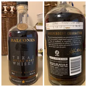 Balcones Texas Single Malt Single Barrel French Oak