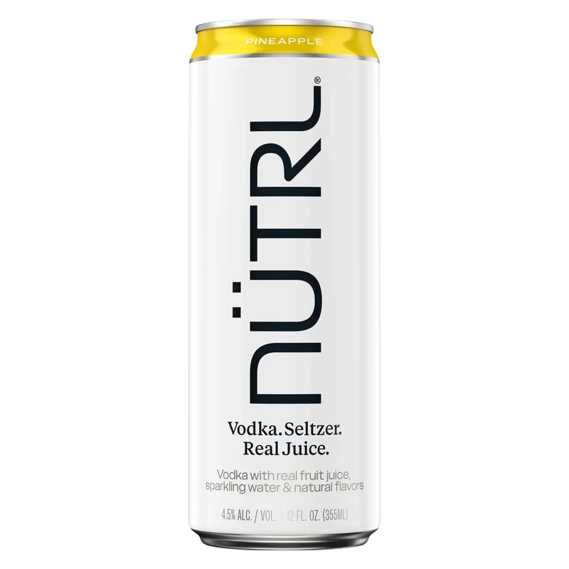 NUTRL Seltzer Pineapple Vodka Hard Seltzer 12oz Can 4.5% ABV