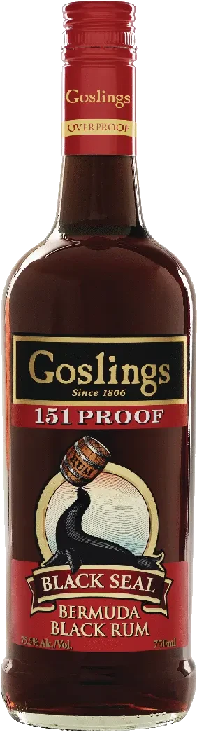 Goslings 151 Proof Black Seal Rum