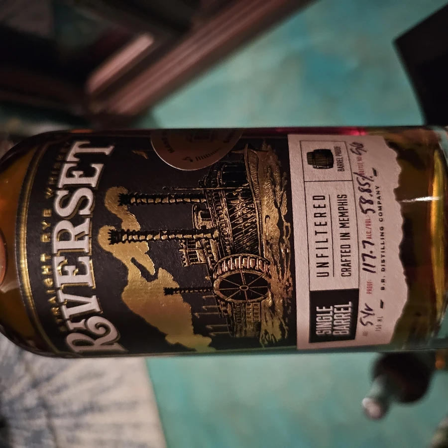 Riverset Straight Rye Whiskey Single Barrel  (Midsouth Bourbon Brotherhood) Barrel Two