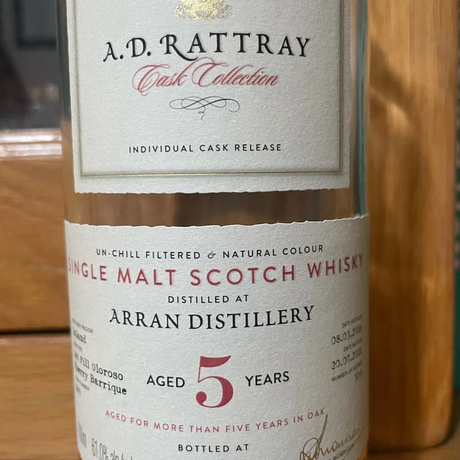 AD Rattray Cask Collection Arran 5 Year Cask 869