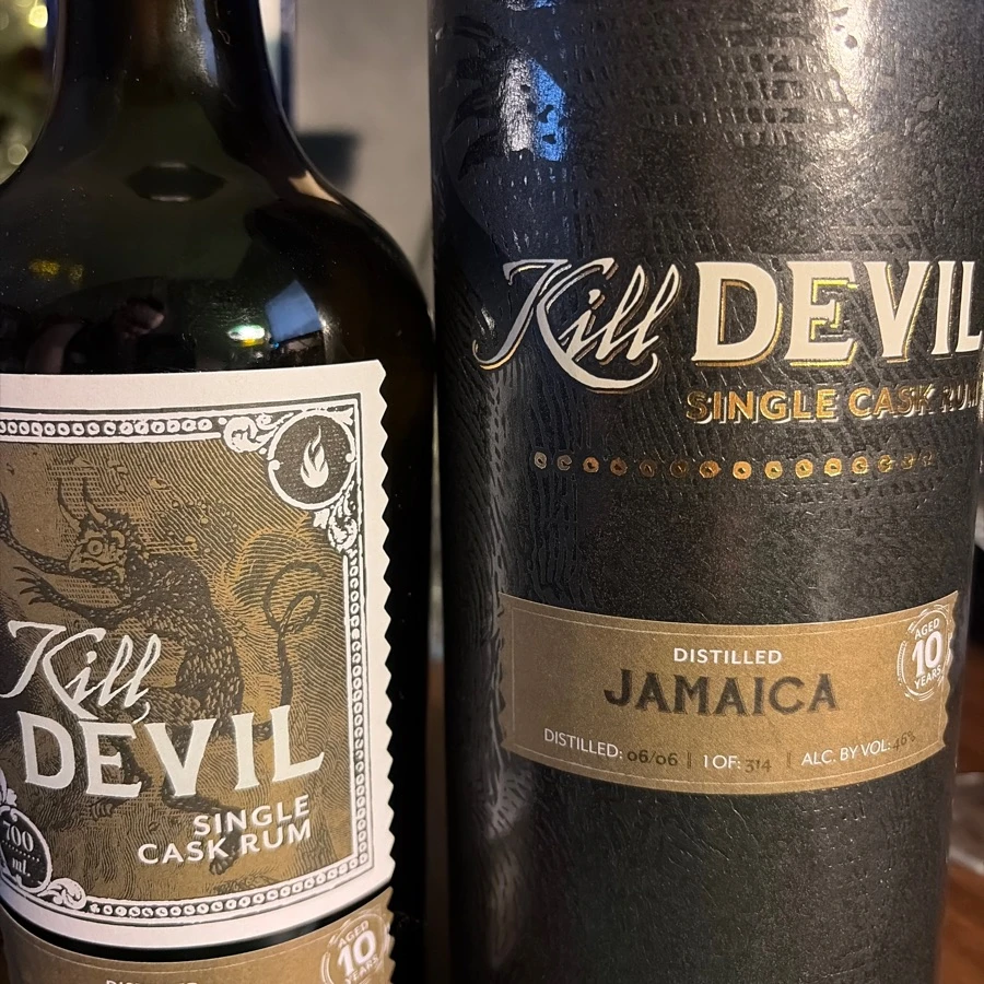 Kill Devil Jamaica Distilled Aged 10 Years Single Cask Rum