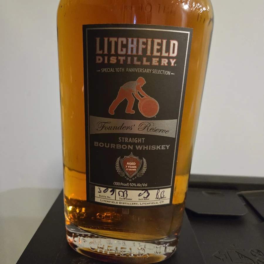 Litchfield Distillery Straight Bourbon Whiskey, Founder's Reserve