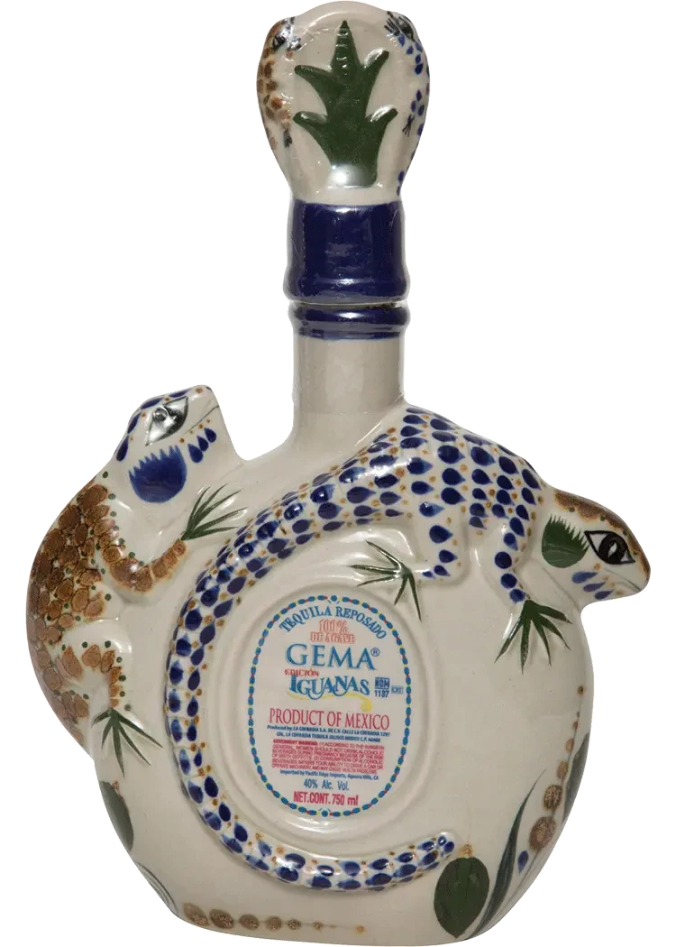 Gema Iguanas Ceramic Reposado Tequila