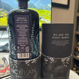 Nc'Nean Organic single malt scotch whisky. Quiet rebels: Simon.. aged in Innis & Gunn stout cask