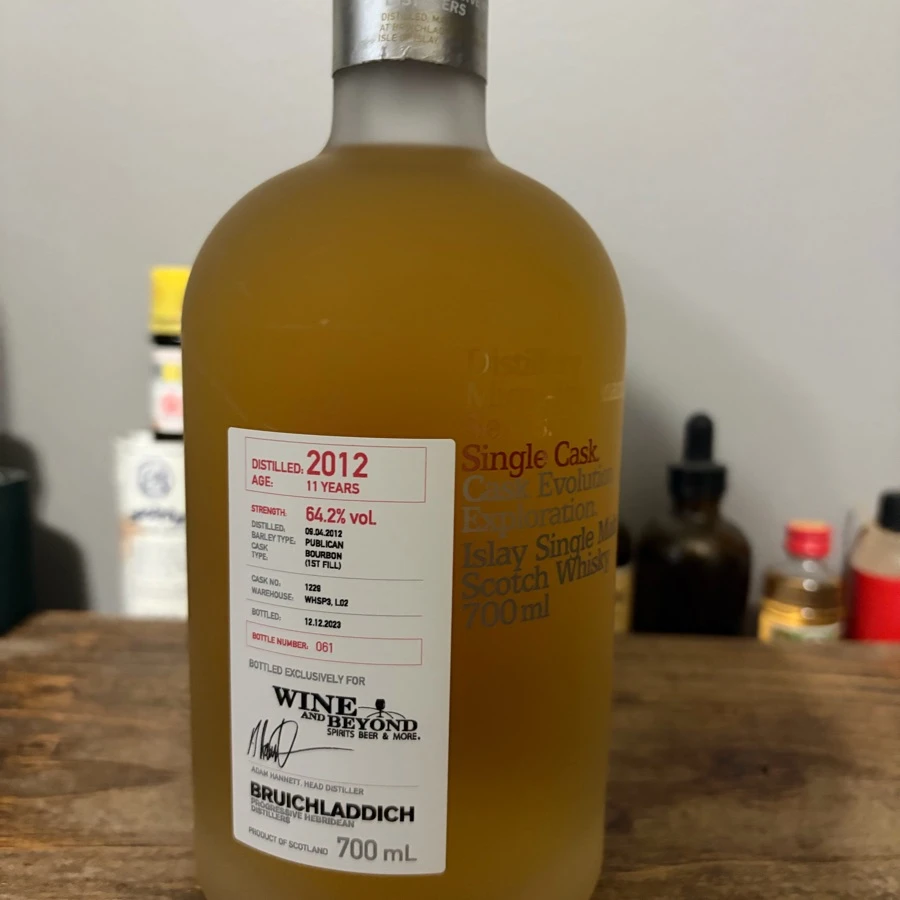 bruichladdich micro provenance series sibgle cask 1229