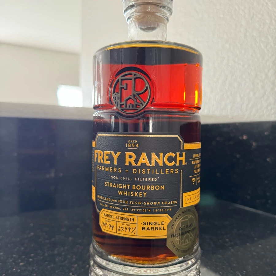Frey Ranch Single Barrel Cask Strength Four Grain Straight Bourbon (Old Oaks Barrel Pick)