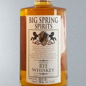 Big Spring Spirits Rye Whiskey