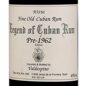 Legend of Cuban Rum Pre-1962