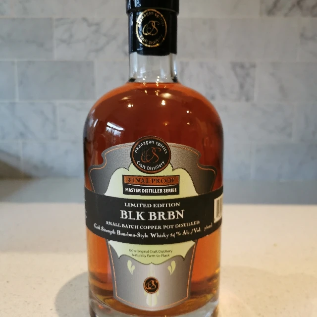 Okanagan Spirits BLK BRBN Cask Strength Bourbon-Style Whisky