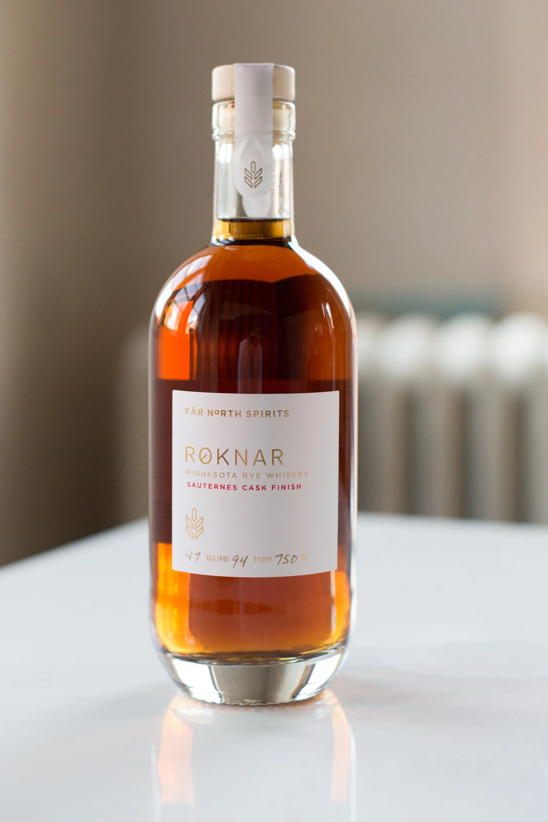 Far North Spirits Røknar Minnesota Rye Whiskey Sauternes Cask Finish