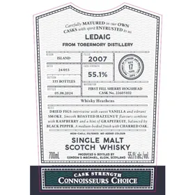 Ledaig 2007 17 Year Old Connoisseur's Choice Cask Strength (Gordon & Macphail)
