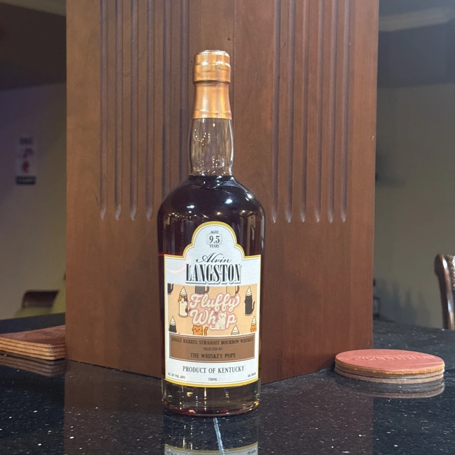 Alvin Langston Single Barrel Straight Bourbon Whiskey (Fluffy Whip - The Whiskey Pope)