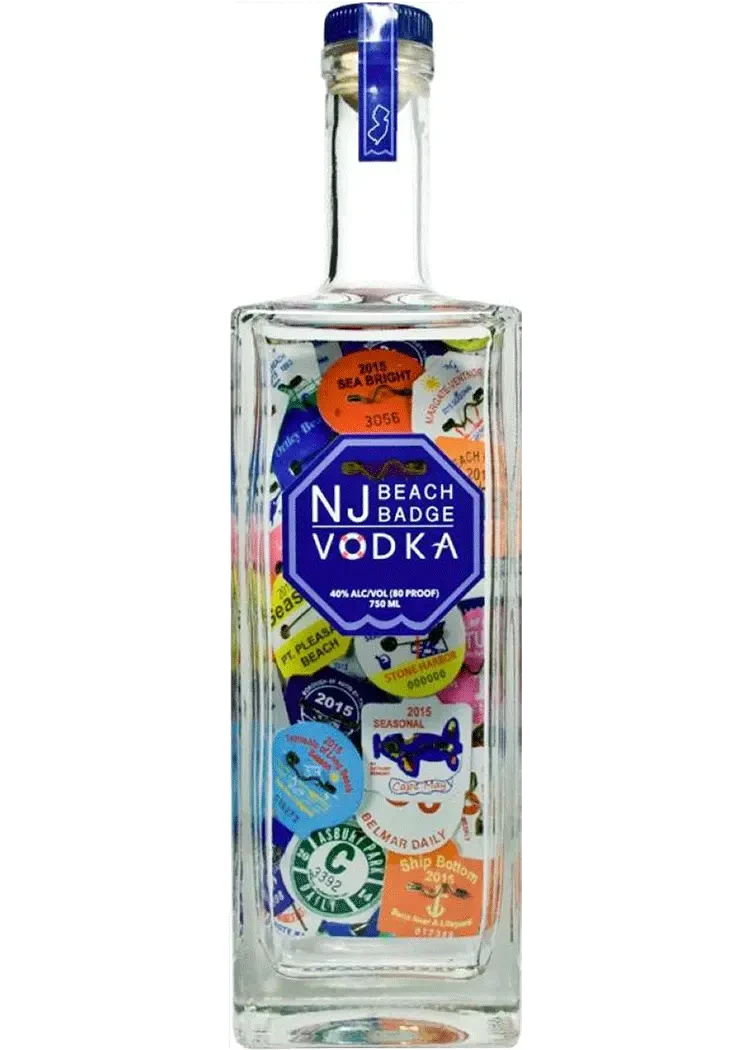 Nj Beach Badge Vodka