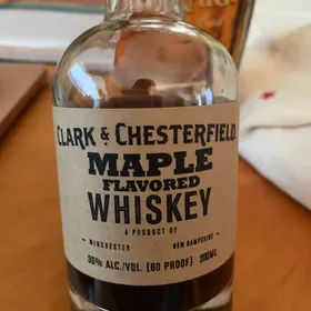 Clark and chesterfield Maple flavored whiskey