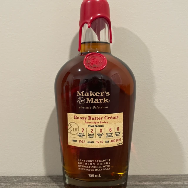 Maker's Mark Private Selection (Boozy Butter Crème, Sweet Spot Series, Aug 2021)