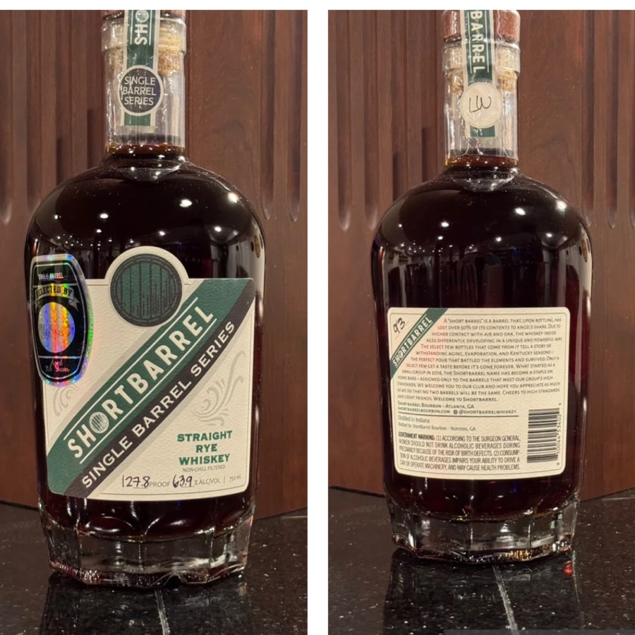 Short Barrel Rye Single Barrel Series 11.6 Yr