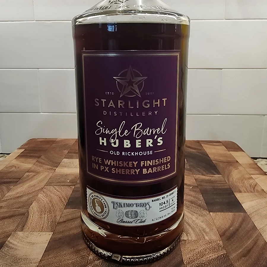 Starlight Distillery Rye Whiskey Finished in PX Sherry Barrels