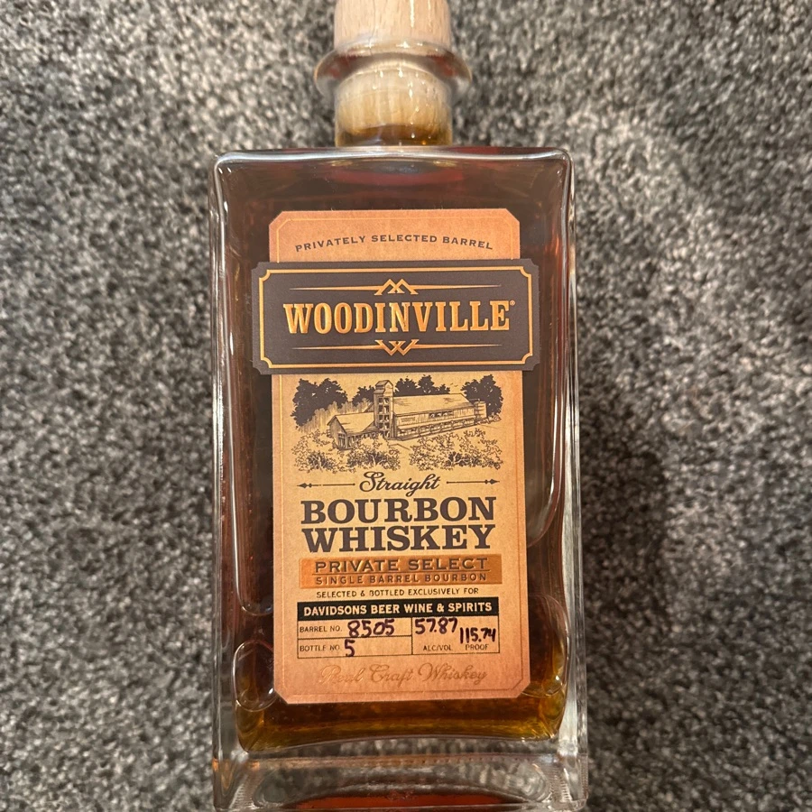 Woodinville Straight Bourbon Whiskey Private Select #8505 (Davidson's)