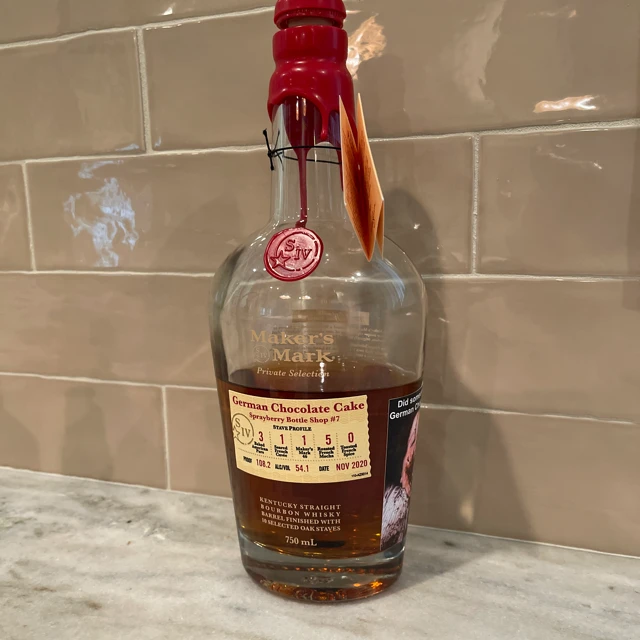 Maker's Mark Private Selection (SBS German Chocolate Cake)