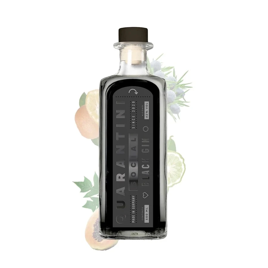 Quarantini social black Gin
