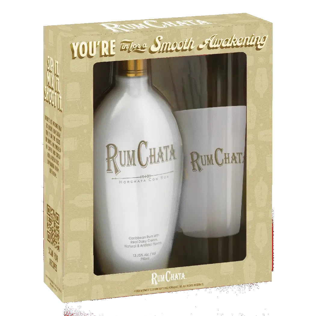 Rum Chata With 2 Shot Glasses Gift