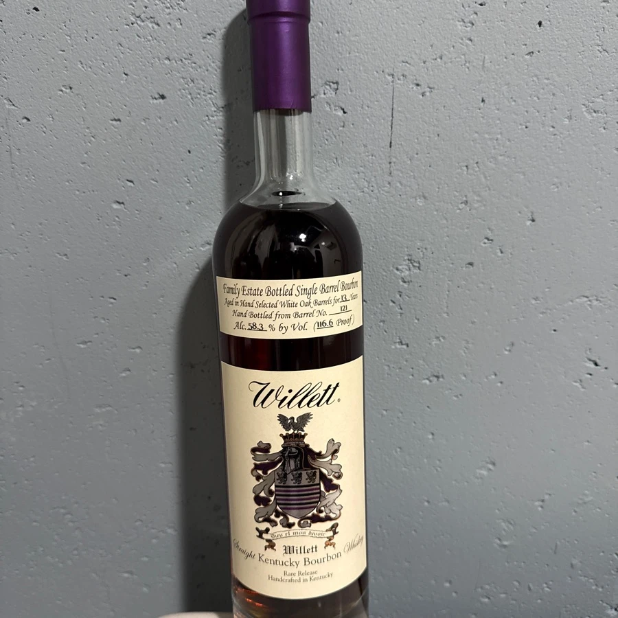 Willett Family Estate Bottled Single Barrel Bourbon Whiskey Rare Release 13 years