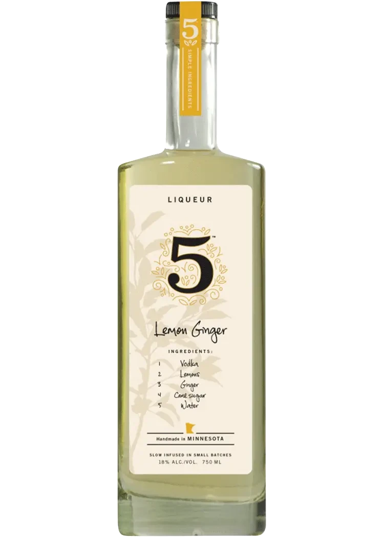 5 Lemon Ginger Liqueur