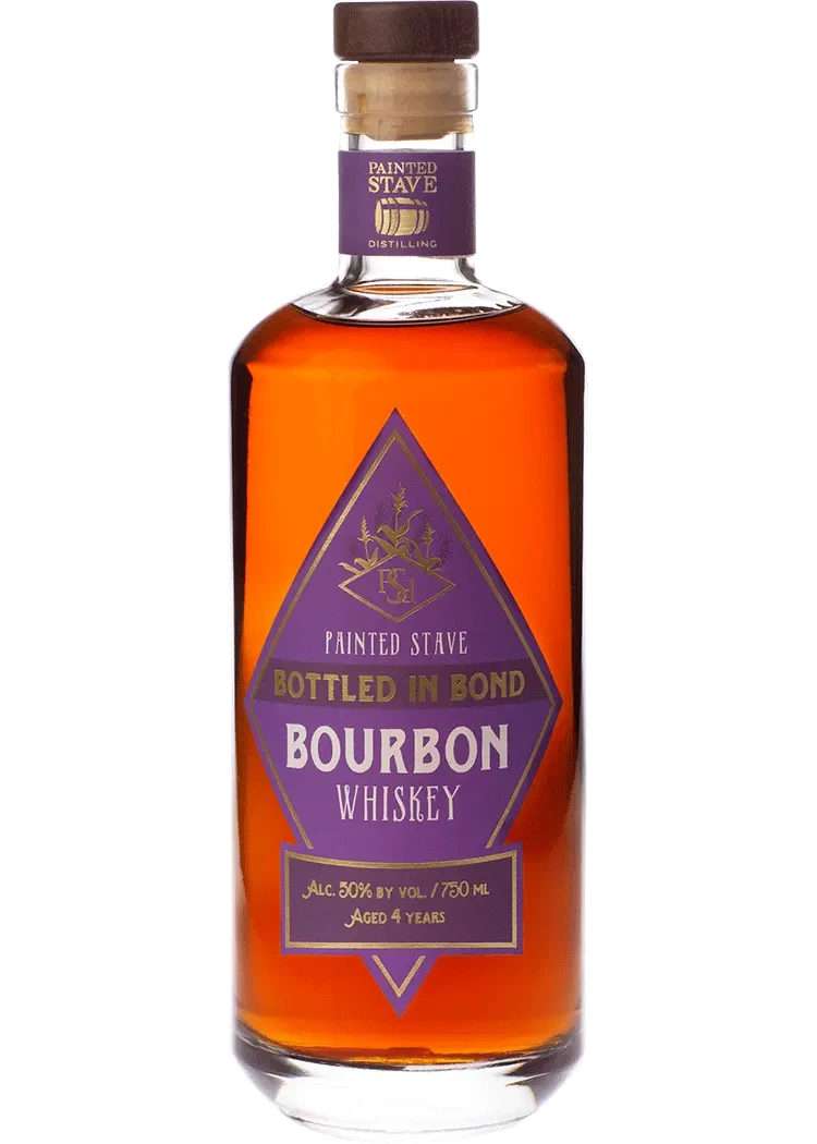 Painted Stave Bib Bourbon