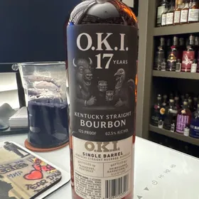 OKI 17 year single barrel, Kentucky straight bourbon whiskey bottle 33 of 109