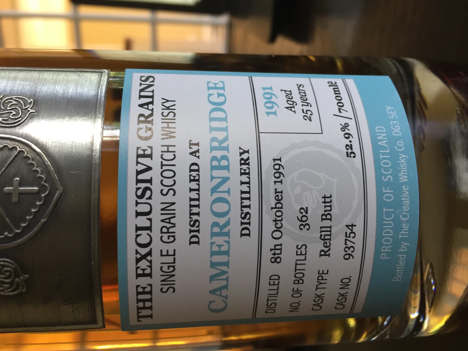 Cameronbridge 1991 25 Year (The Exclusive Grains)