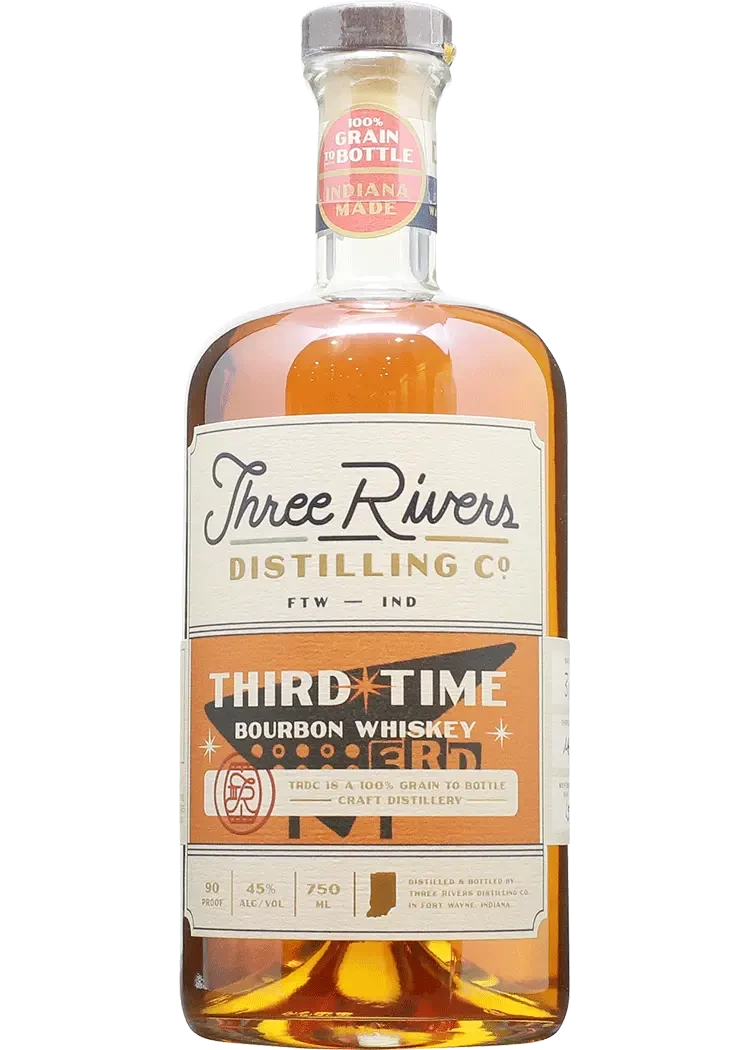 Three Rivers Third Time Bourbon Whiskey