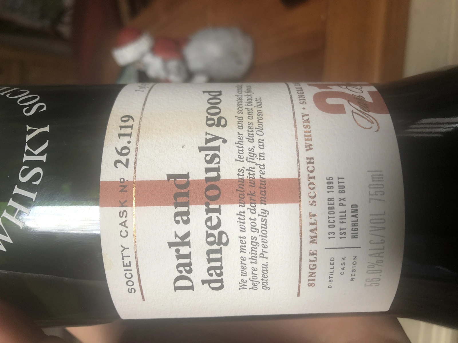 Dark and dangerously good 26.119 (SMWS)