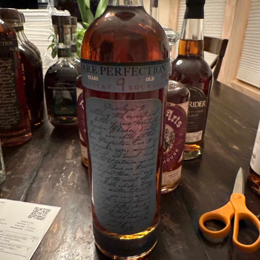 Rare Perfection Private Single Cask Kentucky Boirbon Whiskey for "The Barrel Tap"