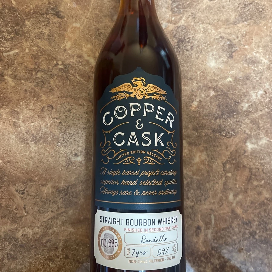 Copper & Cask Limited Edition Release Single Barrel Straight Bourbon Whiskey - Randall's
