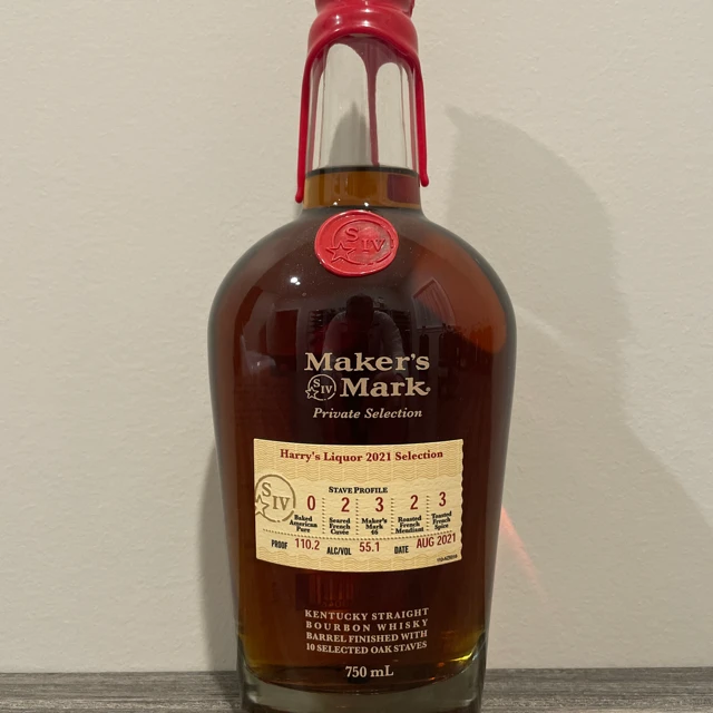 Maker's Mark Private Selection (Harry's Liquor 2021 Selection, Aug 2021)