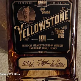 Yellowstone 101 Kentucky Straight Bourbon Whiskey 2023 ( Hand Selected Finished In Tokaji  Casks Hand Picked Limited Edition Bottle No. 10132)