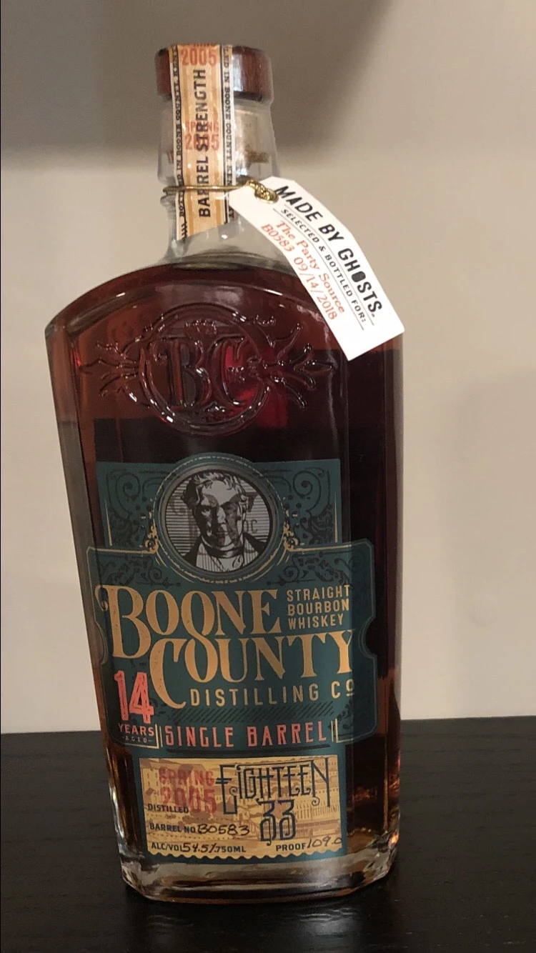 Boone County 14 Year Single Barrel Bourbon