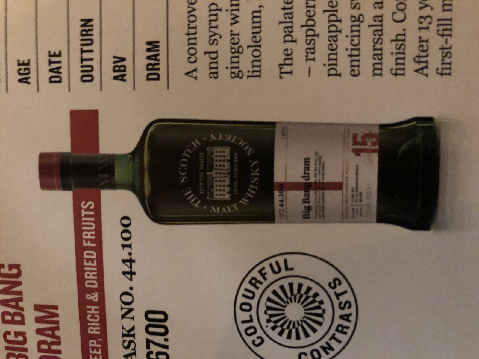Big Bang Dram 44.100 (SMWS)