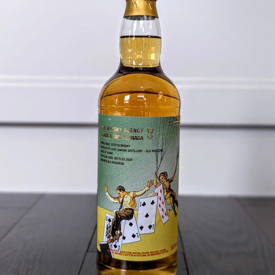 The Whisky Agency Old Rhosdhu 1993 27 Year Single Malt Scotch Whisky (Heads & Tails Canada)