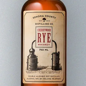 Sonoma County Distilling Co. Cherrywood Rye Whiskey (Batch #2)