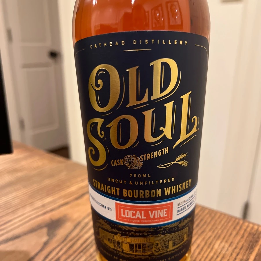Old Soul Straight Bourbon Whiskey Cask Strength (Local Vine Pick)